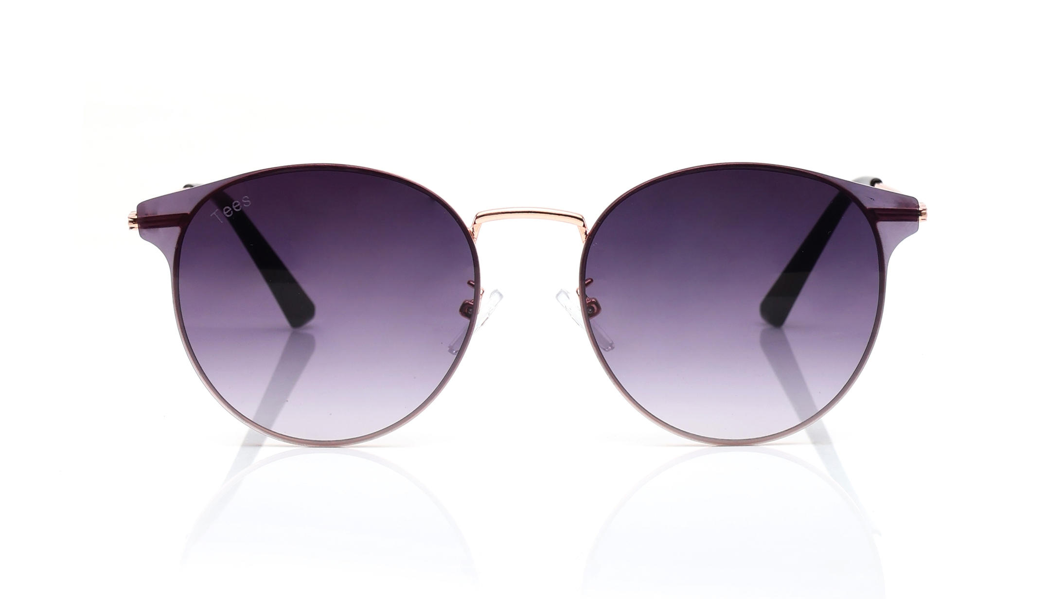 Image 1 of Purple Round Sunglasses for Men and Women from Tees By Fastrack Available at Titan Eye+