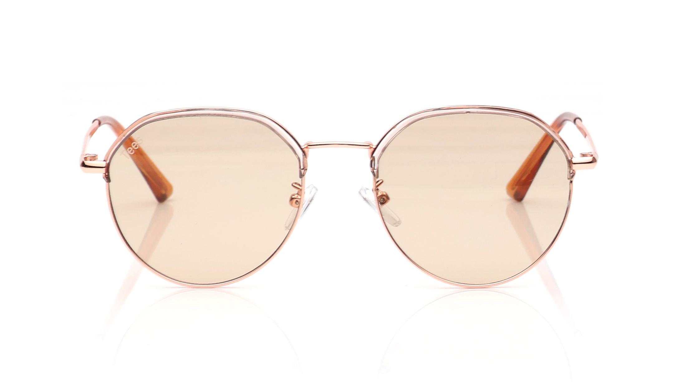 Image 1 of Brown Geometric Sunglasses for Men and Women from Tees By Fastrack Available at Titan Eye+