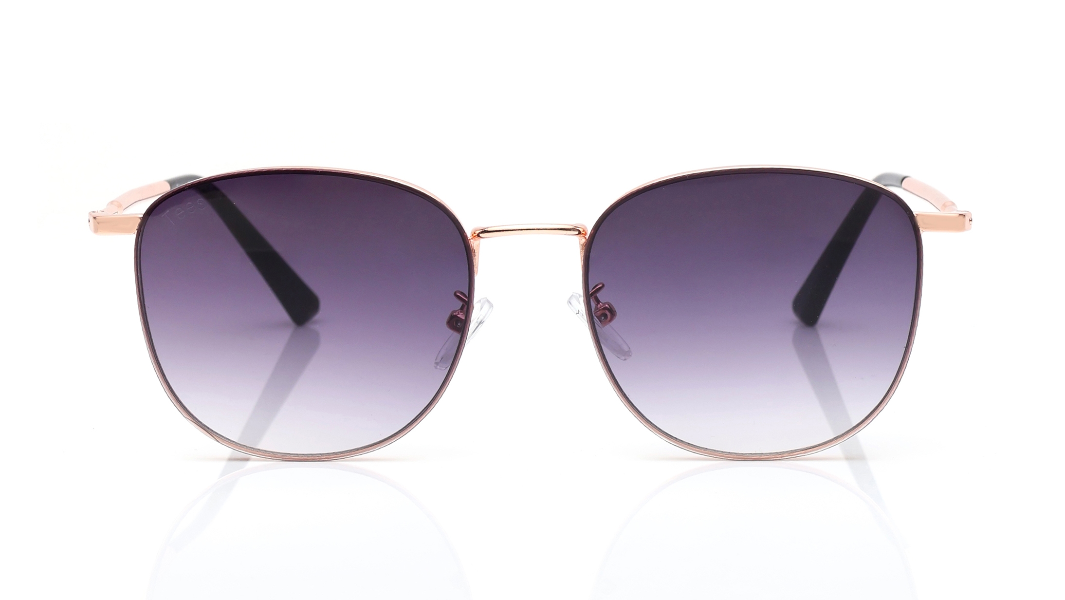 Image 1 of Purple Square Sunglasses for Men and Women from Tees By Fastrack Available at Titan Eye+