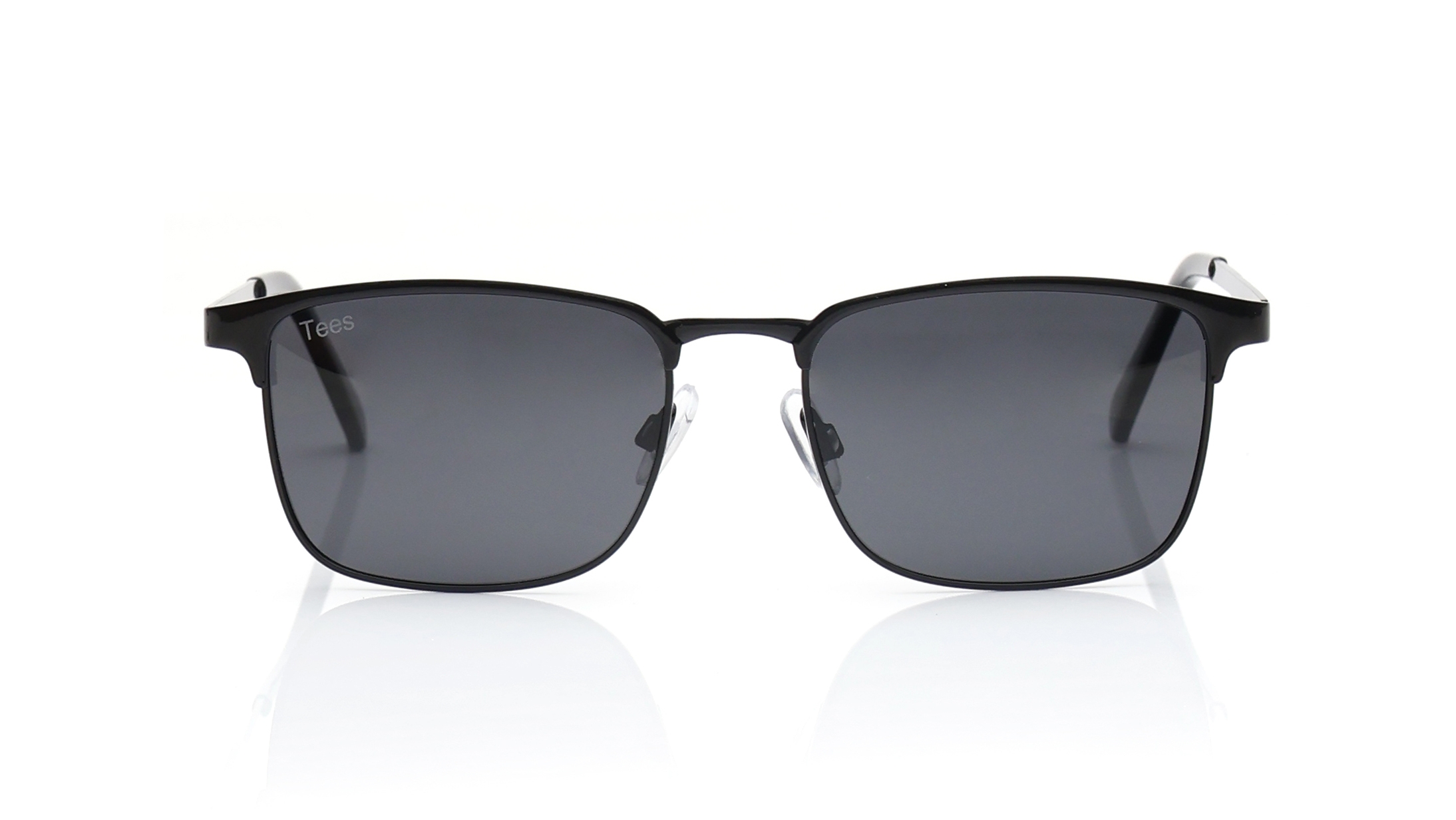 Image 1 of Black Wayfarer Polarized Sunglasses for Men and Women from Tees By Fastrack Available at Titan Eye+