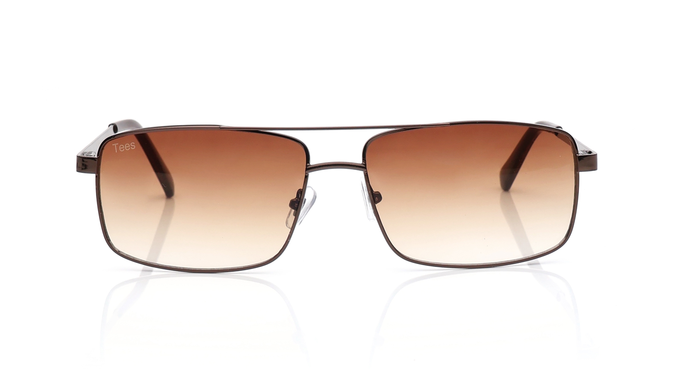 Image 1 of Brown Navigator Sunglasses for Men and Women from Tees By Fastrack Available at Titan Eye+