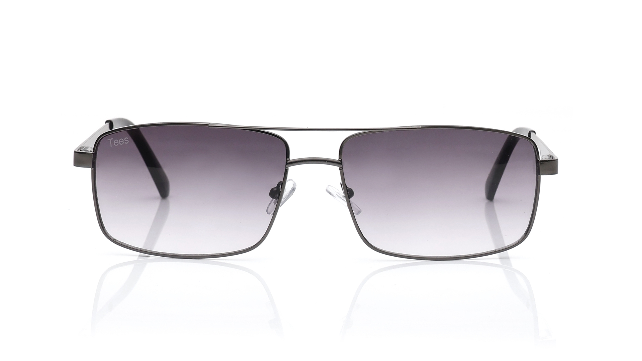 Image 1 of Grey Navigator Sunglasses for Men and Women from Tees By Fastrack Available at Titan Eye+