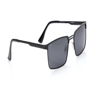 Image 2 of Black Rectangle Polarized Sunglasses for Men and Women from Tees By Fastrack Available at Titan Eye+