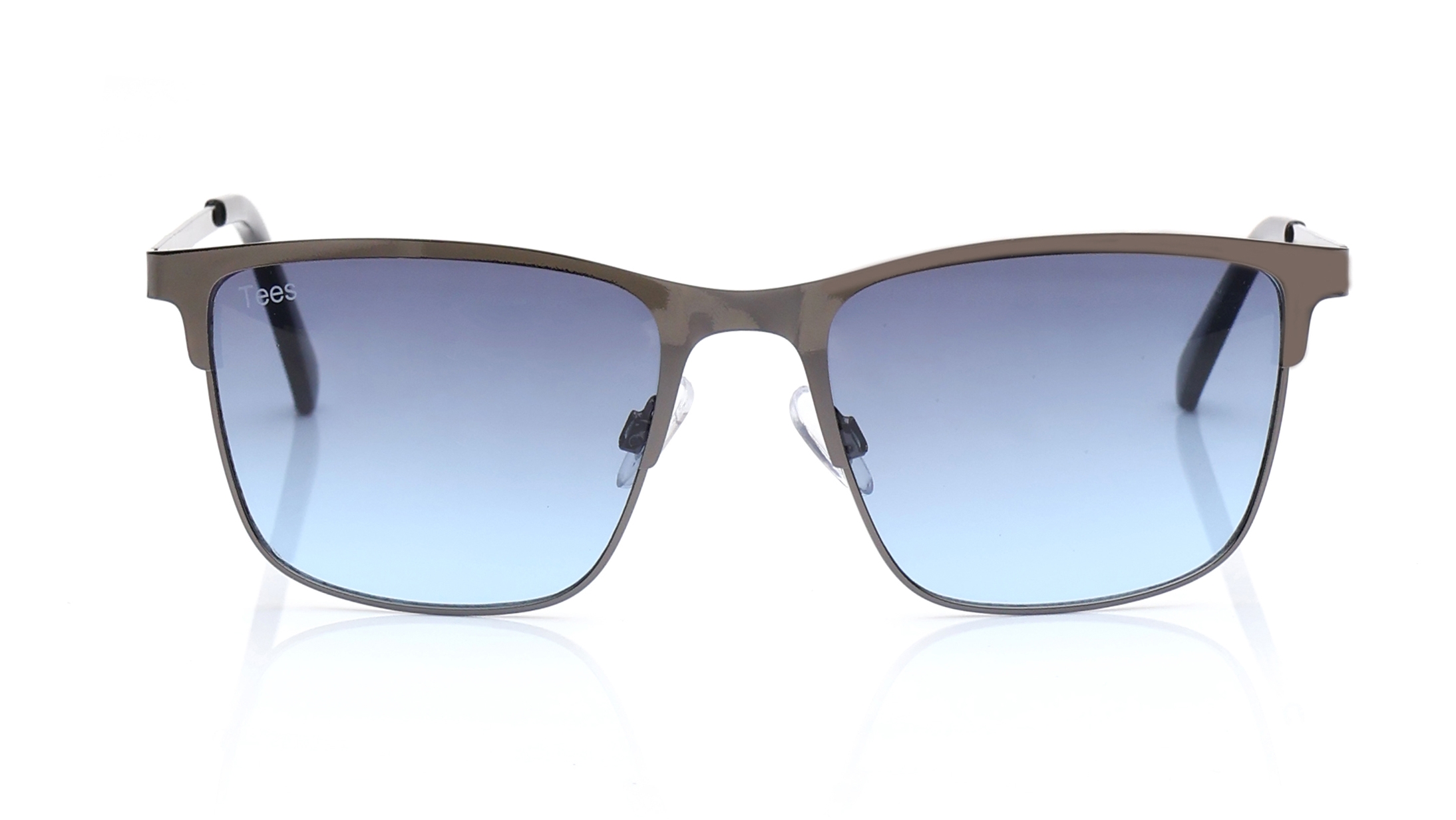 Image 1 of Grey and Blue Wayfarer Sunglasses for Men and Women from Tees By Fastrack Available at Titan Eye+