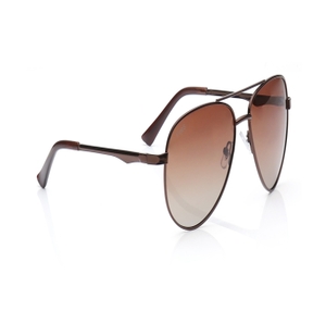 Image 2 of Brown Aviator Polarized Sunglasses for Men and Women from Tees By Fastrack Available at Titan Eye+