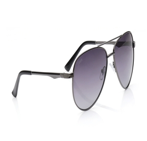 Image 2 of Grey Aviator Polarized Sunglasses for Men and Women from Tees By Fastrack Available at Titan Eye+