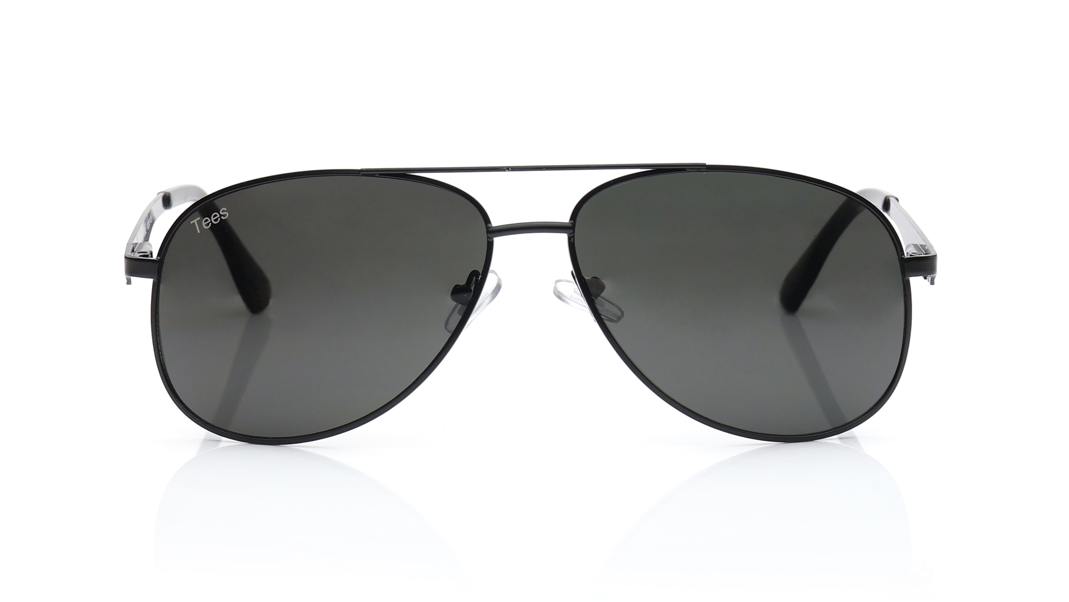 Image 1 of Grey Aviator Sunglasses for Men and Women from Tees By Fastrack Available at Titan Eye+