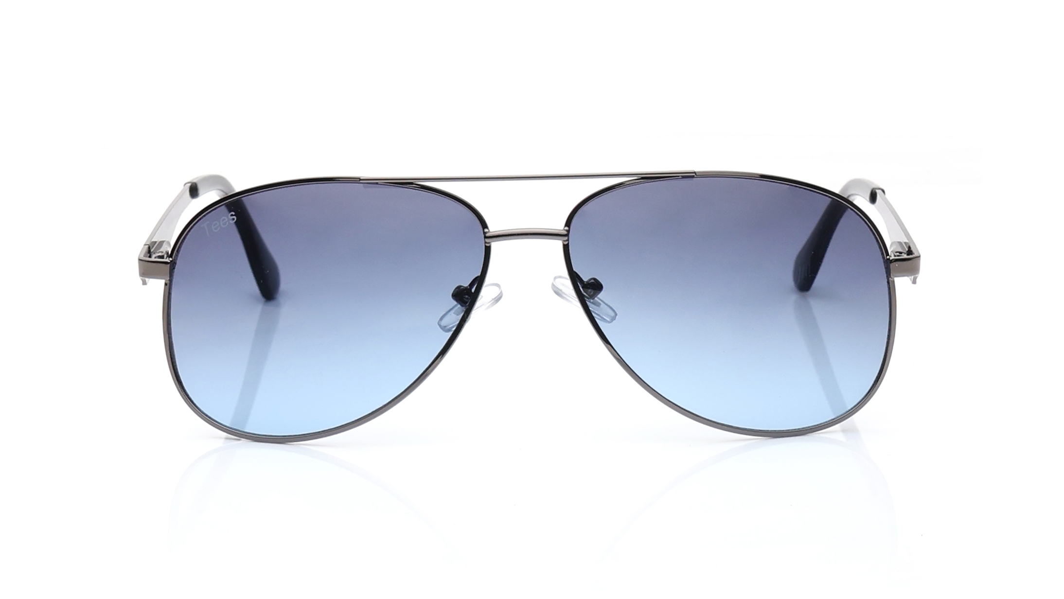 Image 1 of Blue Aviator Sunglasses for Men and Women from Tees By Fastrack Available at Titan Eye+