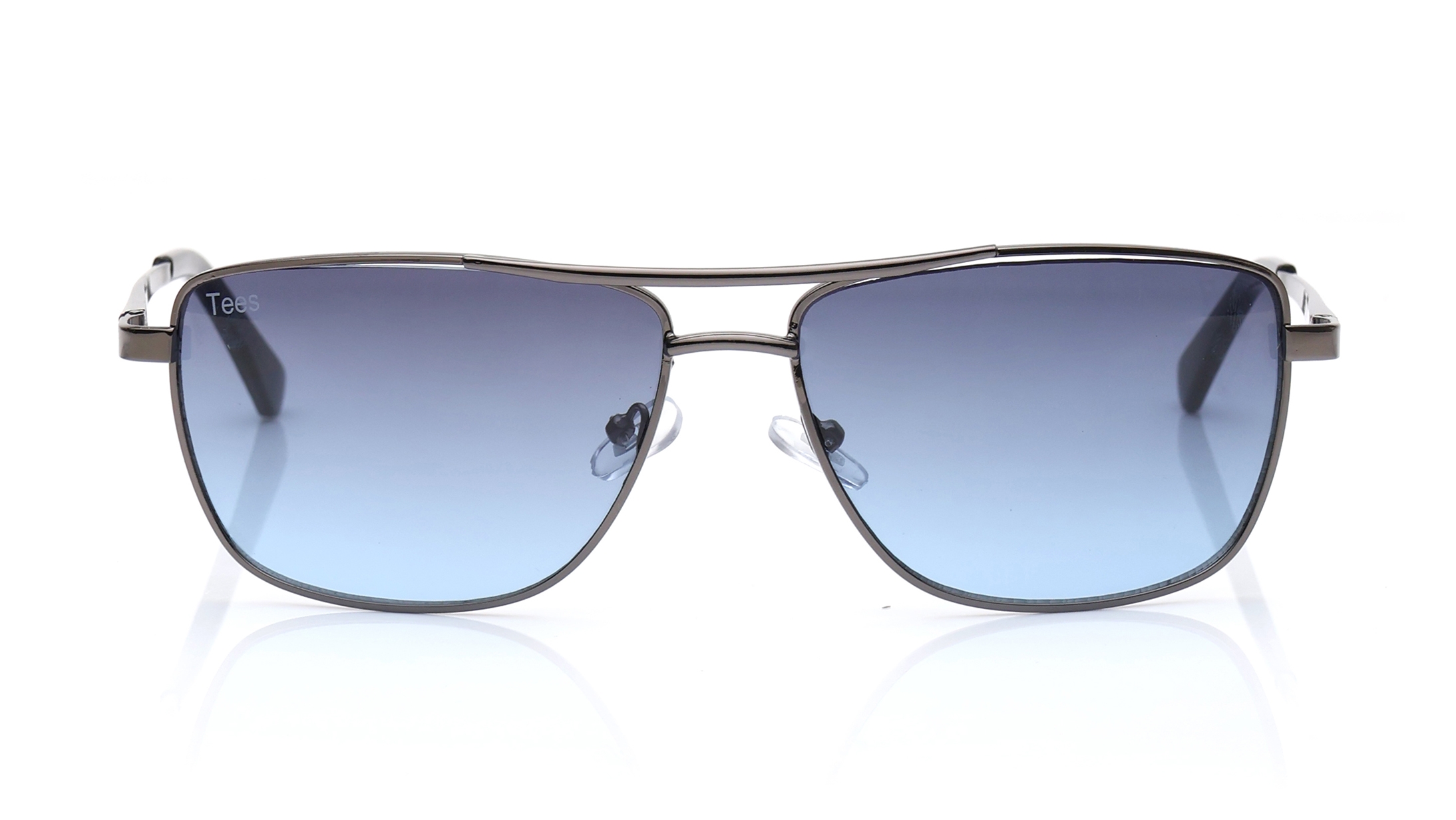 Image 1 of Blue Aviator Sunglasses for Men and Women from Tees By Fastrack Available at Titan Eye+