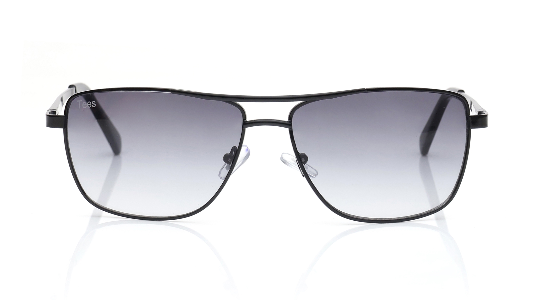 Image 1 of Grey Navigator Sunglasses for Men and Women from Tees By Fastrack Available at Titan Eye+