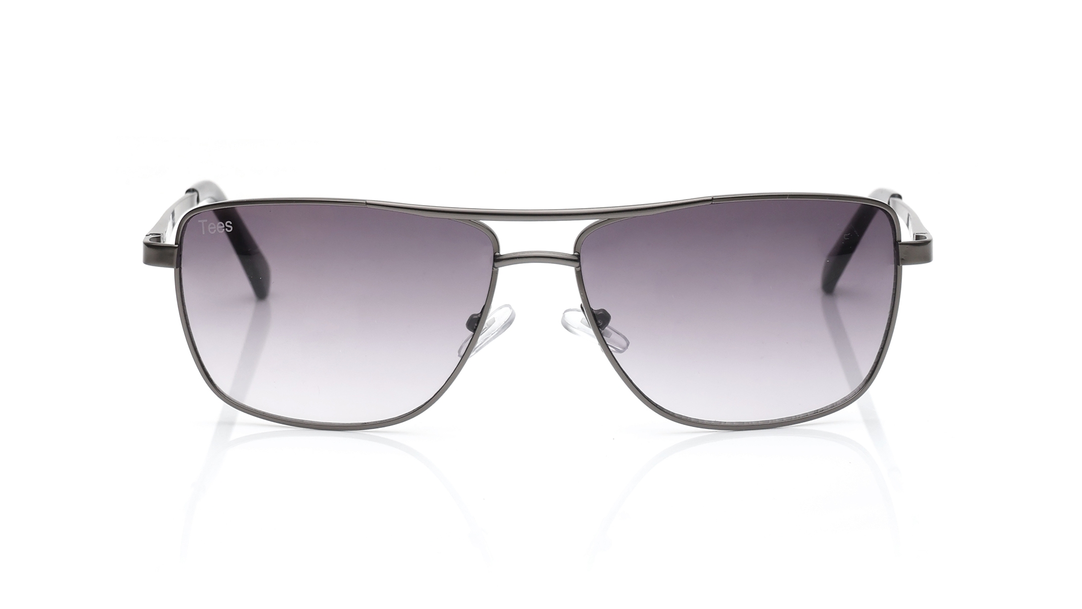 Image 1 of Grey Navigator Sunglasses for Men and Women from Tees By Fastrack Available at Titan Eye+