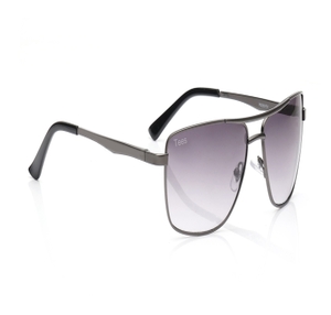 Image 2 of Grey Navigator Sunglasses for Men and Women from Tees By Fastrack Available at Titan Eye+