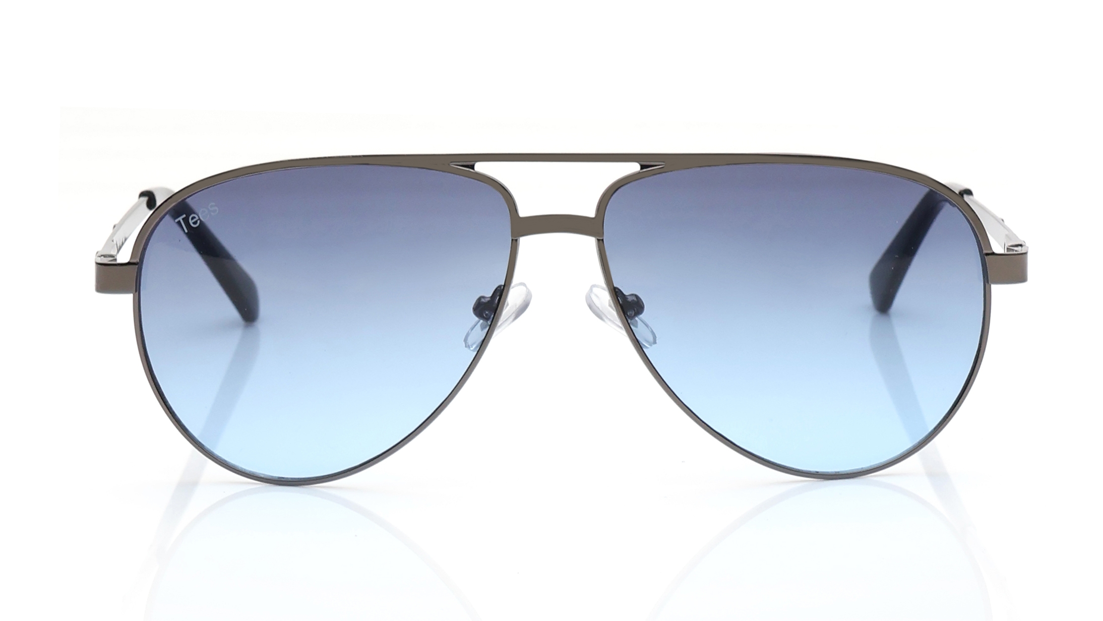 Image 1 of Blue Aviator Sunglasses for Men and Women from Tees By Fastrack Available at Titan Eye+