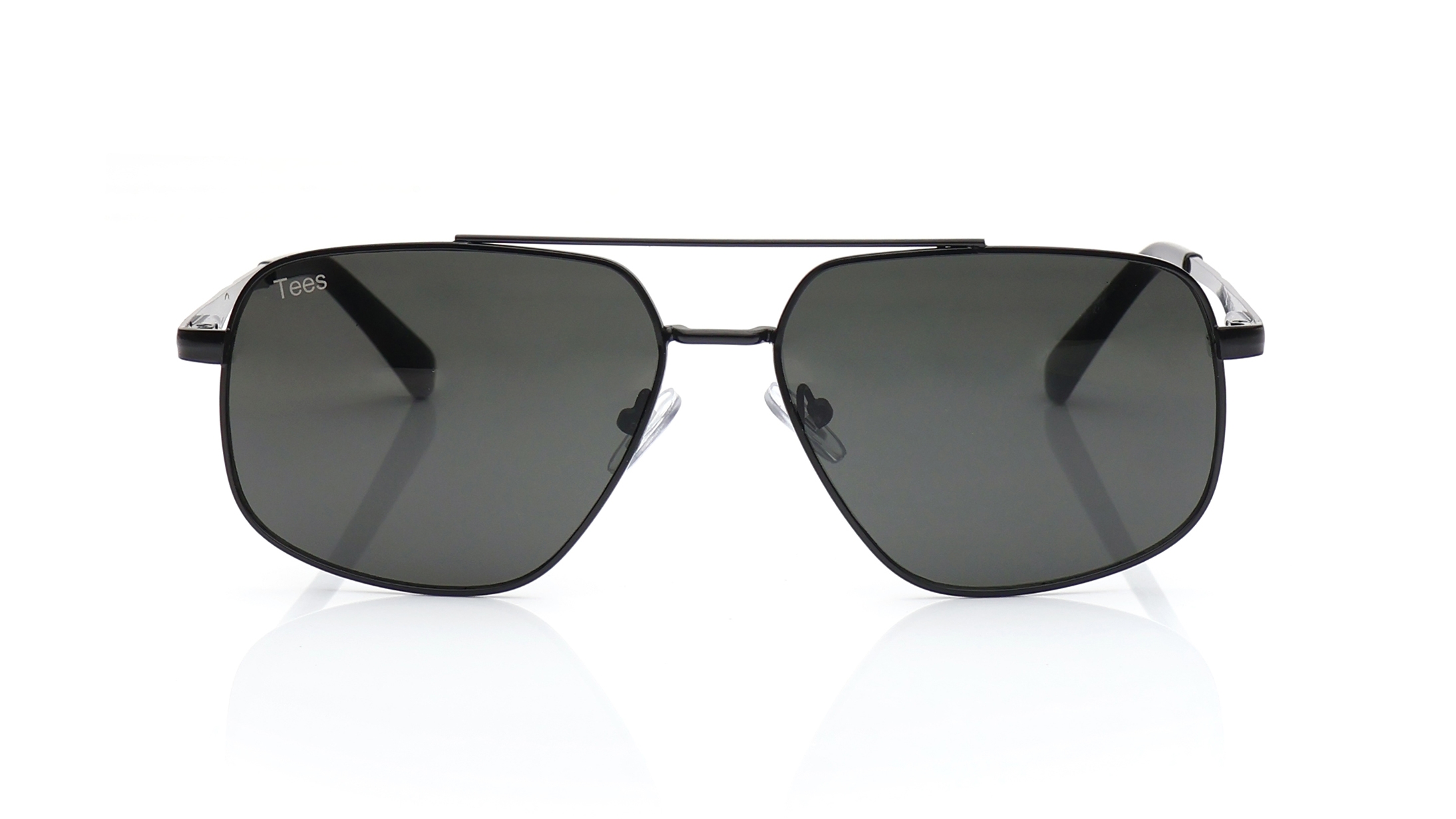 Image 1 of Grey Navigator Sunglasses for Men and Women from Tees By Fastrack Available at Titan Eye+
