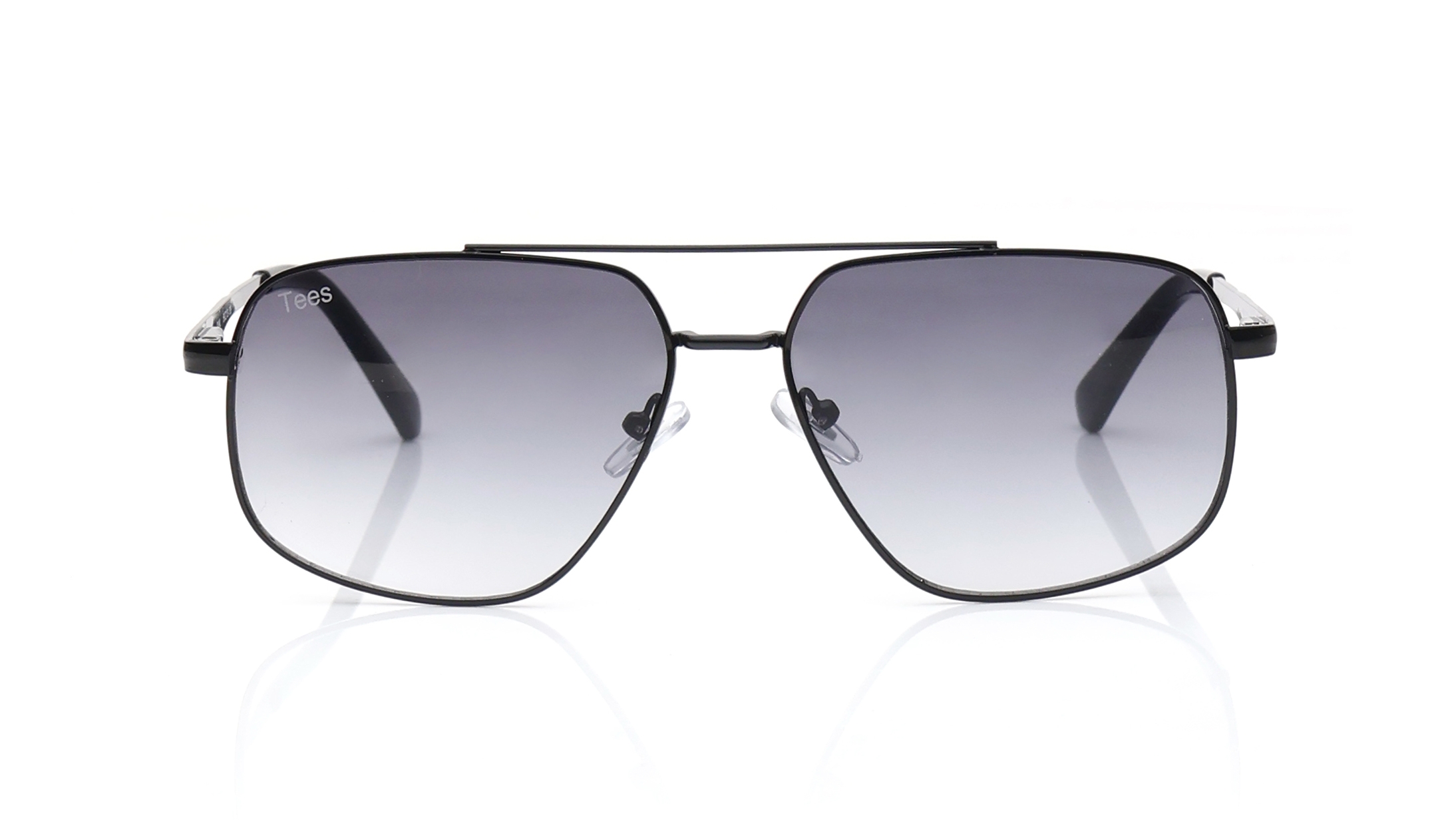 Image 1 of Grey Aviator Sunglasses for Men and Women from Tees By Fastrack Available at Titan Eye+