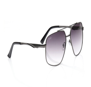 Image 2 of Grey Navigator Sunglasses for Men and Women from Tees By Fastrack Available at Titan Eye+
