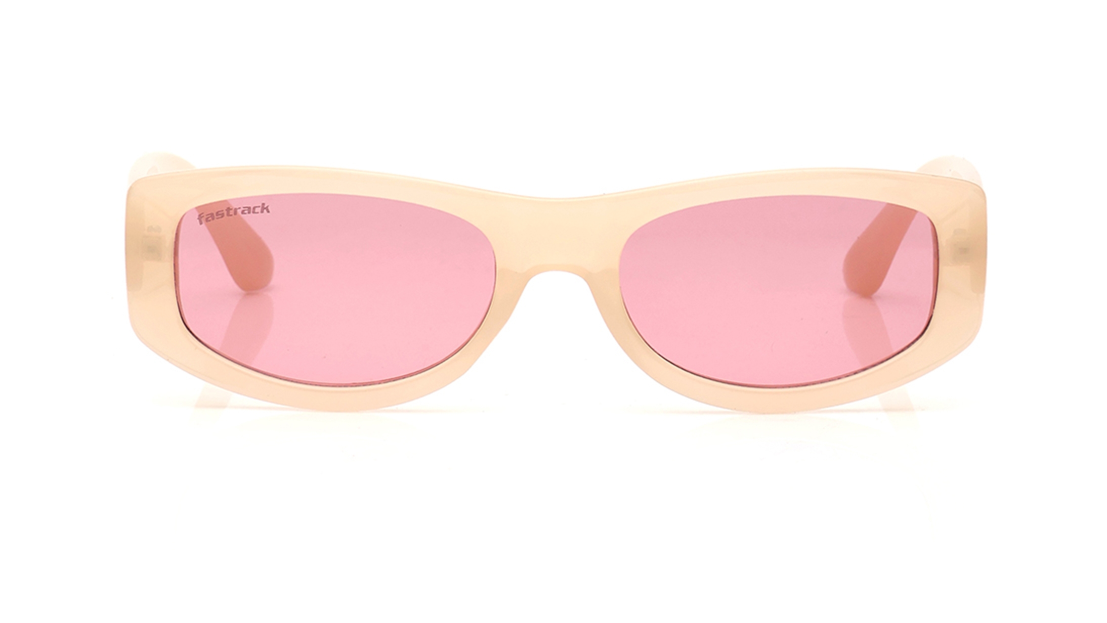 Image 1 of Pink Rectangle Sunglasses for Women from Fastrack Available at Titan Eye+