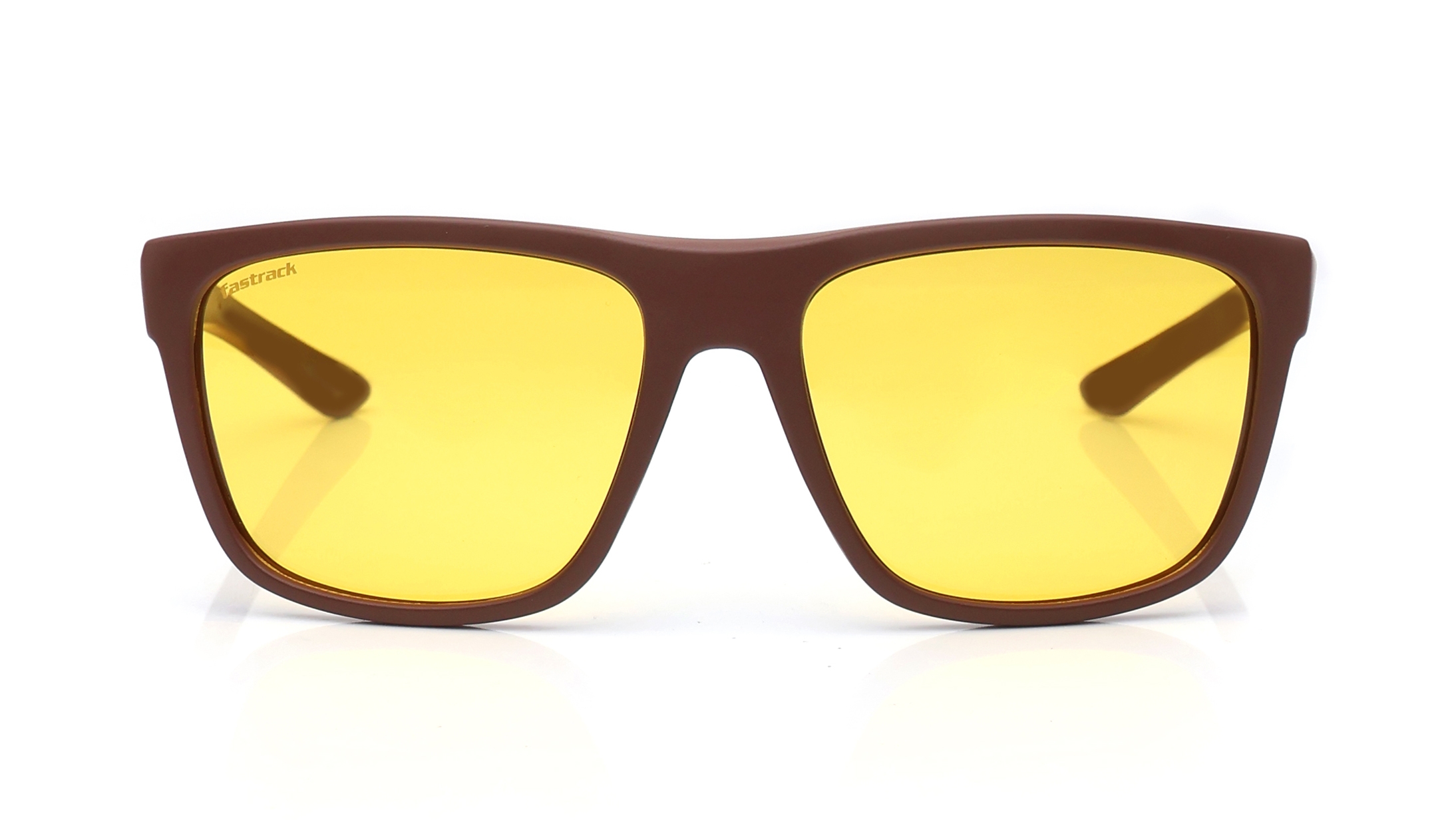 Image 1 of Yellow Wayfarer Polarized Sunglasses for Men from Fastrack Available at Titan Eye+