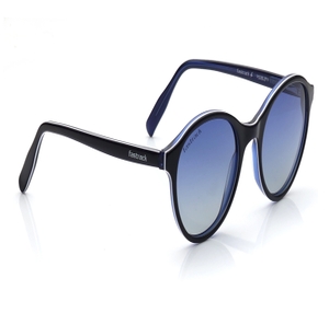 Image 2 of Blue Round Polarized Sunglasses for Men and Women from Fastrack Available at Titan Eye+