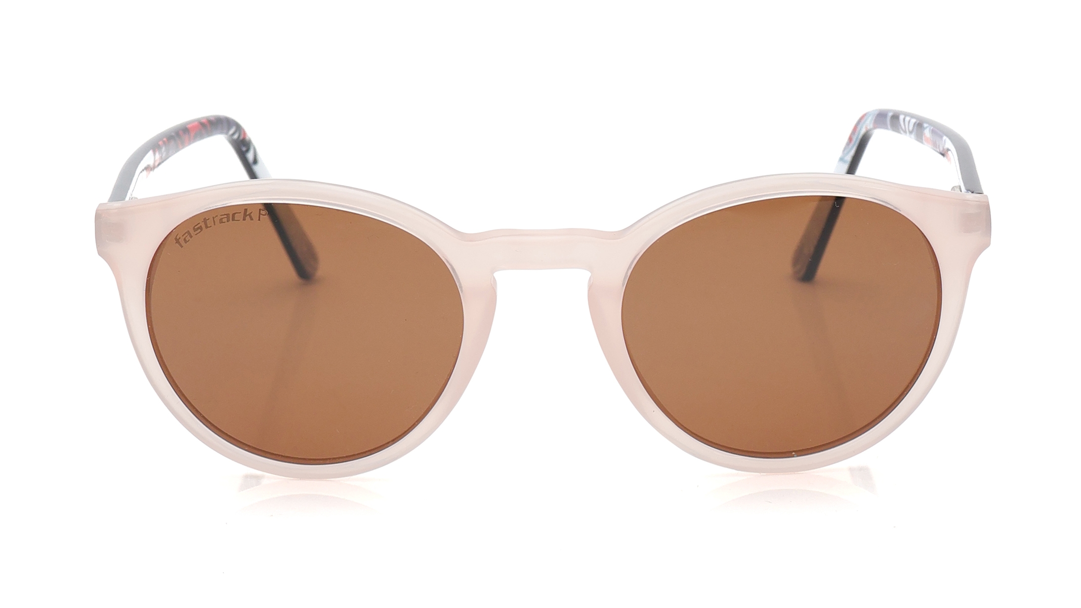 Image 1 of Brown Round Polarized Sunglasses for Men and Women from Fastrack Available at Titan Eye+