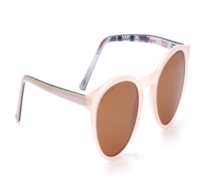 Image 2 of Brown Round Polarized Sunglasses for Men and Women from Fastrack Available at Titan Eye+