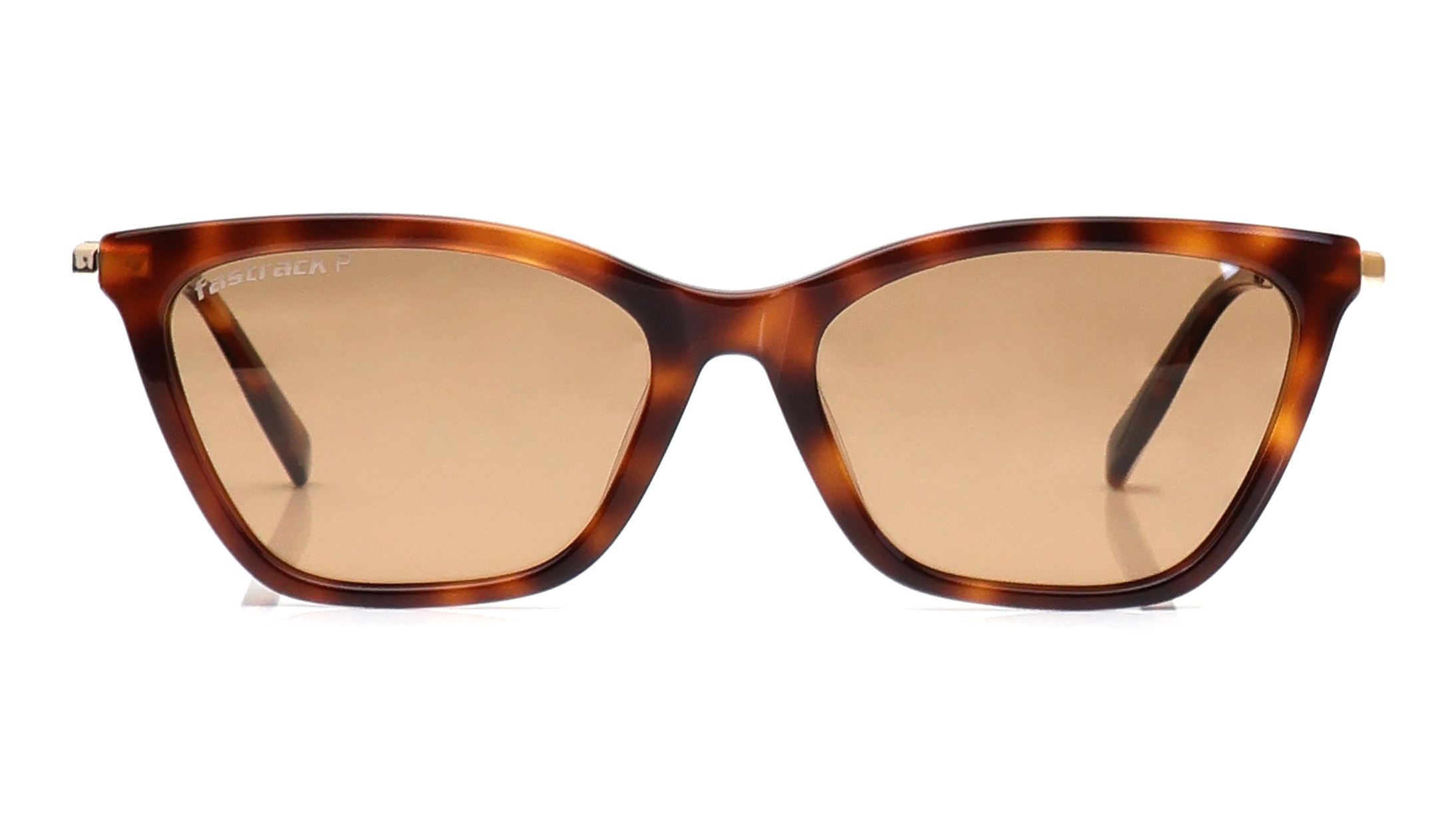 Image 1 of Brown CatEye Polarized Sunglasses for Women from Fastrack Available at Titan Eye+