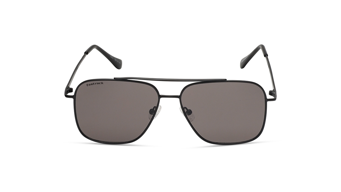 Image 1 of Black Navigator Prescription Sunglasses for Men and Women from Fastrack Available at Titan Eye+