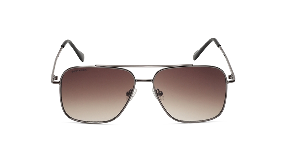 Image 1 of Brown Navigator Prescription Sunglasses for Men and Women from Fastrack Available at Titan Eye+