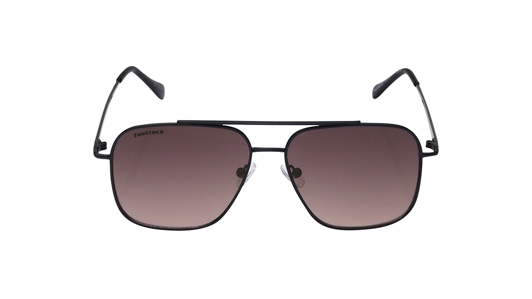 Image 1 of Brown Navigator Prescription Sunglasses for Men and Women from Fastrack Available at Titan Eye+