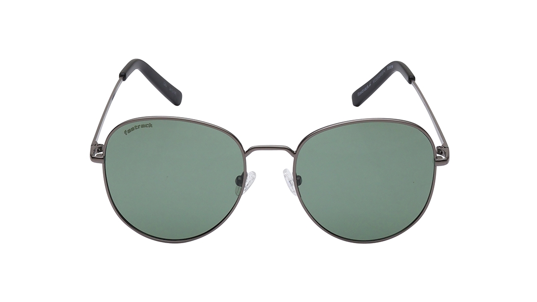Image 1 of Green Oval Prescription Sunglasses for Men and Women from Fastrack Available at Titan Eye+