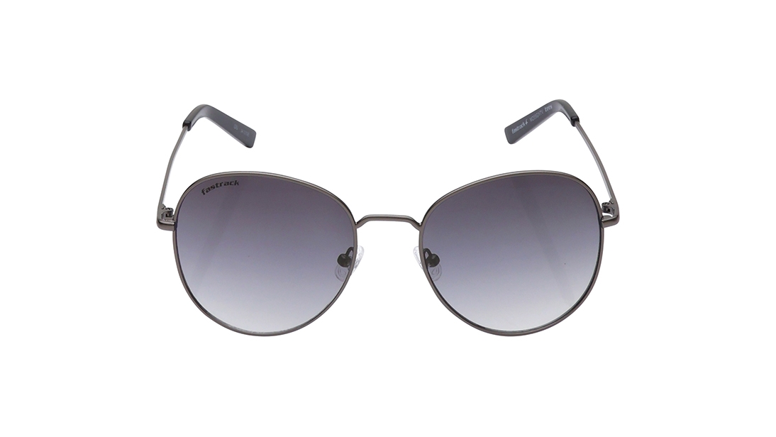 Image 1 of Grey Oval Prescription Sunglasses for Men and Women from Fastrack Available at Titan Eye+