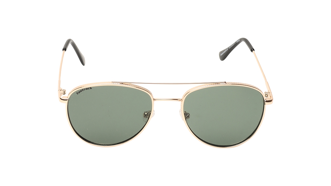 Image 1 of Green Aviator Prescription Sunglasses for Men and Women from Fastrack Available at Titan Eye+