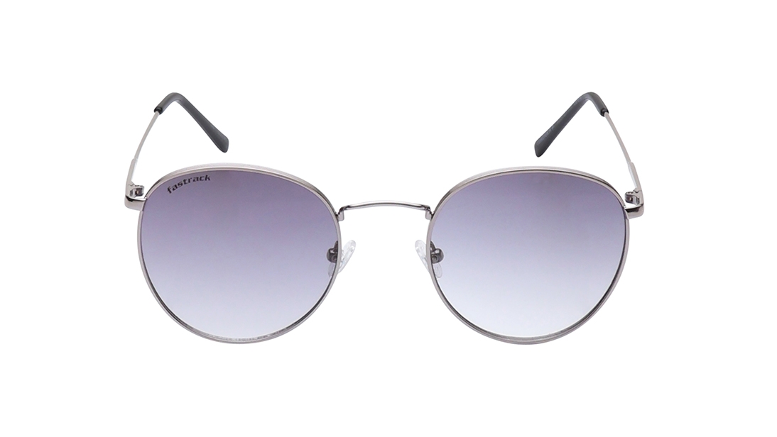Image 1 of Grey Round Prescription Sunglasses for Men and Women from Fastrack Available at Titan Eye+