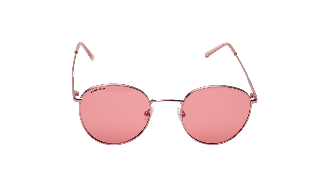 Image 1 of Pink Round Prescription Sunglasses for Men and Women from Fastrack Available at Titan Eye+