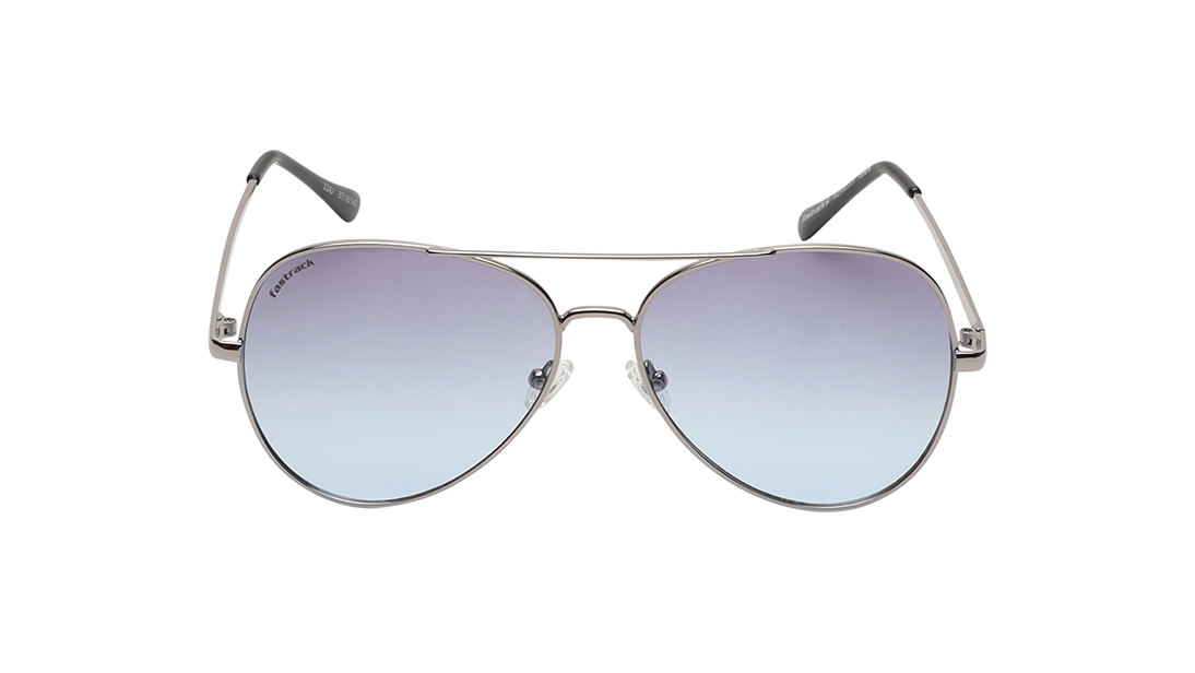Image 1 of Blue Aviator Prescription Sunglasses for Men and Women from Fastrack Available at Titan Eye+