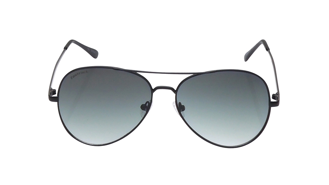 Image 1 of Black Aviator Prescription Sunglasses for Men and Women from Fastrack Available at Titan Eye+