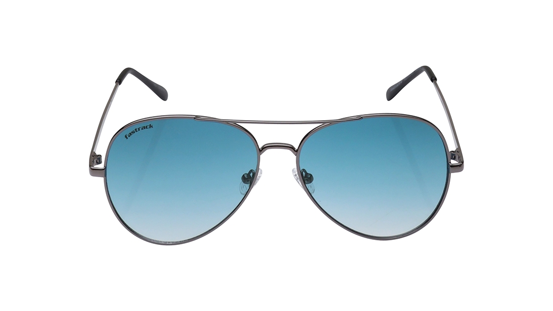 Image 1 of Blue Aviator Prescription Sunglasses for Men and Women from Fastrack Available at Titan Eye+