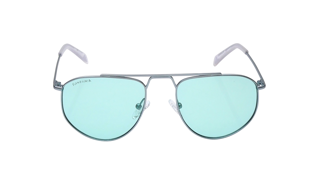 Image 1 of Green Aviator Prescription Sunglasses for Men and Women from Fastrack Available at Titan Eye+