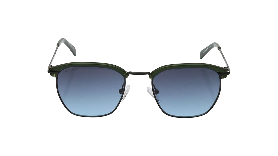 Image 1 of Blue Geometric Prescription Sunglasses for Men and Women from Fastrack Available at Titan Eye+