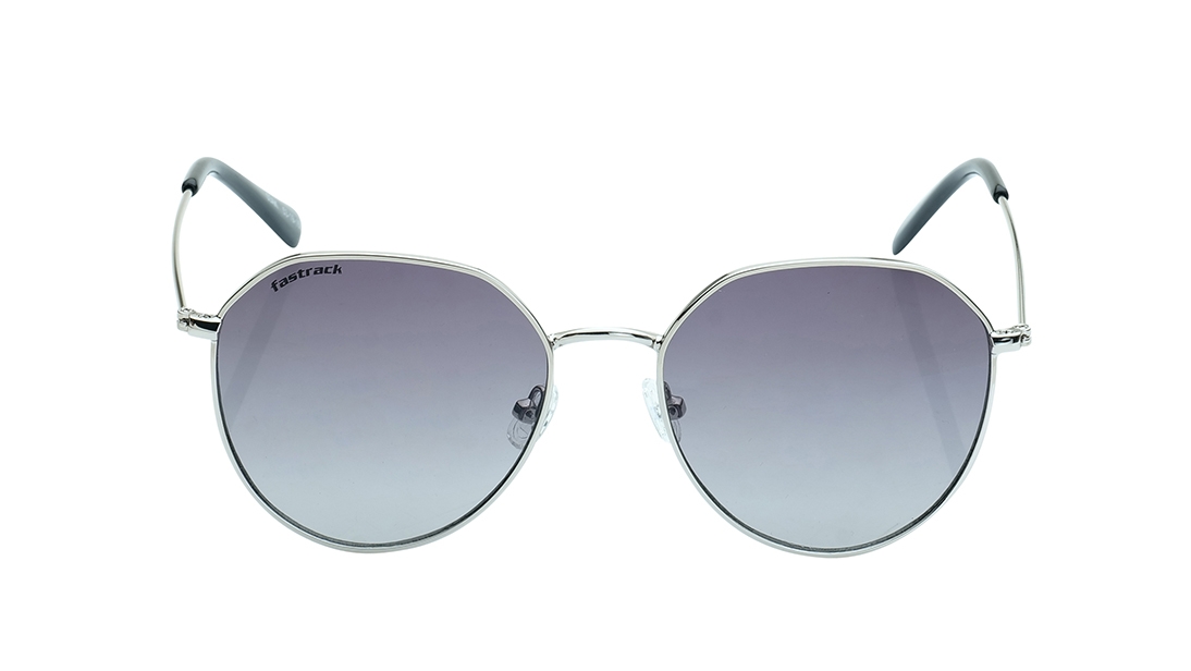 Image 1 of Grey Round Prescription Sunglasses for Women from Fastrack Available at Titan Eye+