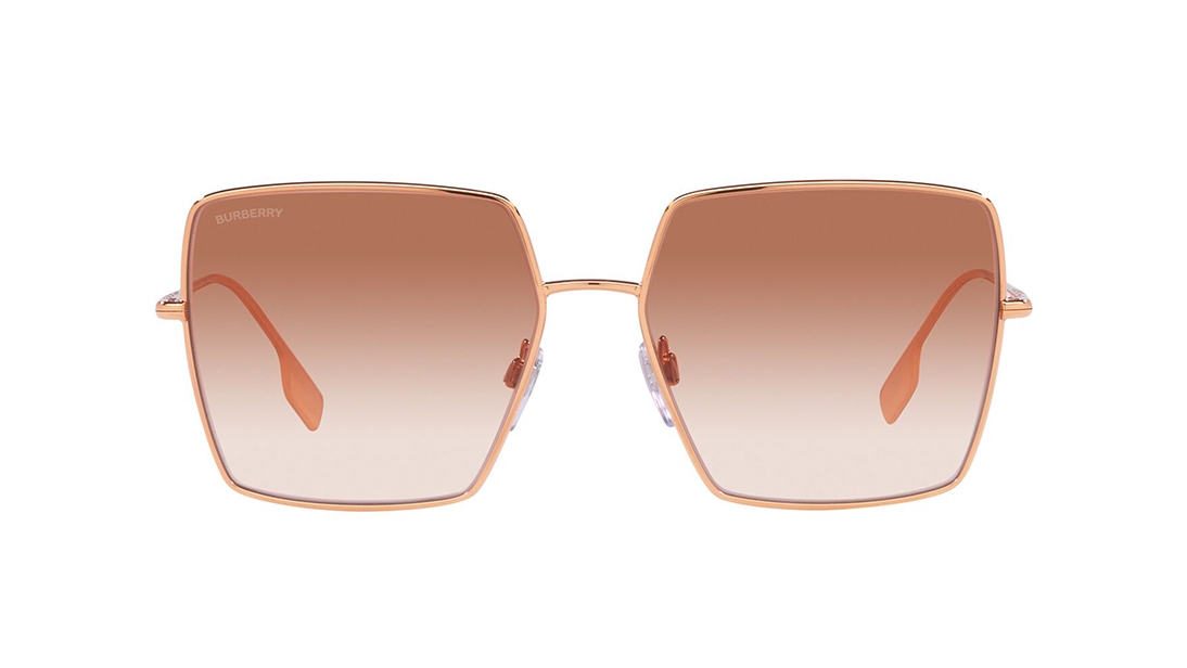 Image 1 of Brown Square Sunglasses for Women from Burberry Available at Titan Eye+