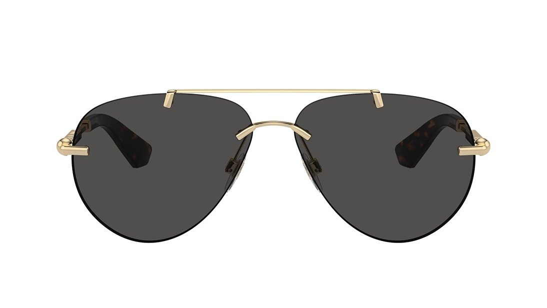 Image 1 of Black Aviator Sunglasses for Women from Burberry Available at Titan Eye+