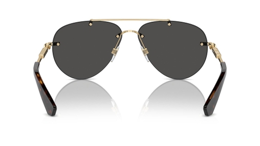 Image 2 of Black Aviator Sunglasses for Women from Burberry Available at Titan Eye+