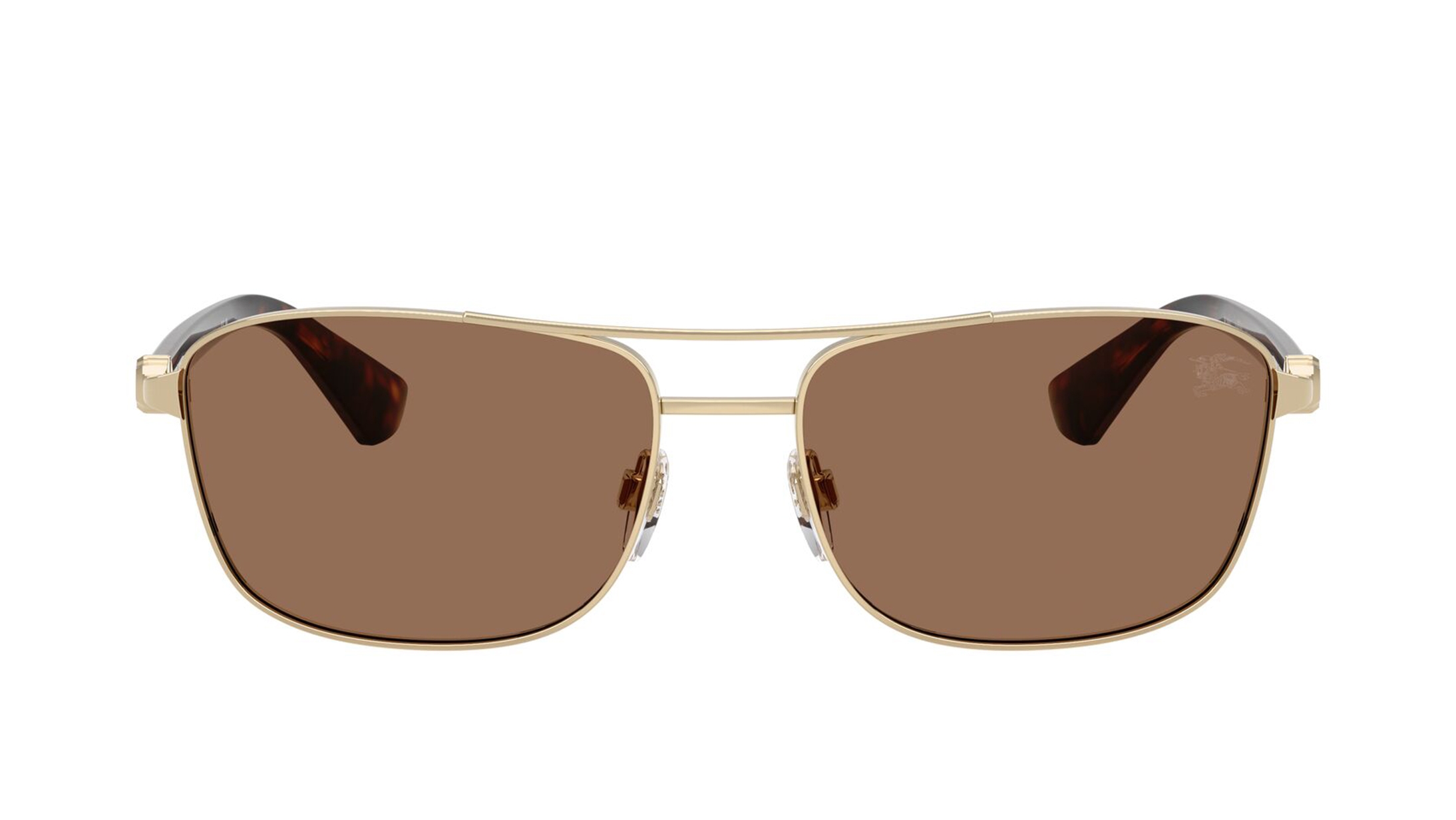 Image 1 of Brown Rectangle Sunglasses for Men from Burberry Available at Titan Eye+