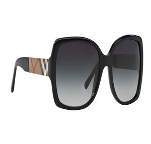 Image 2 of Black Square Sunglasses for Women from Burberry Available at Titan Eye+