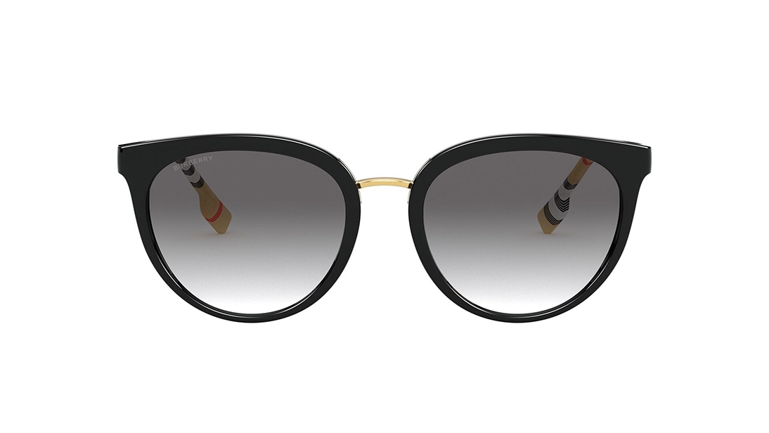 Image 1 of Grey CatEye Sunglasses for Women from Burberry Available at Titan Eye+