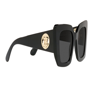 Image 2 of Black Square Sunglasses for Women from Burberry Available at Titan Eye+