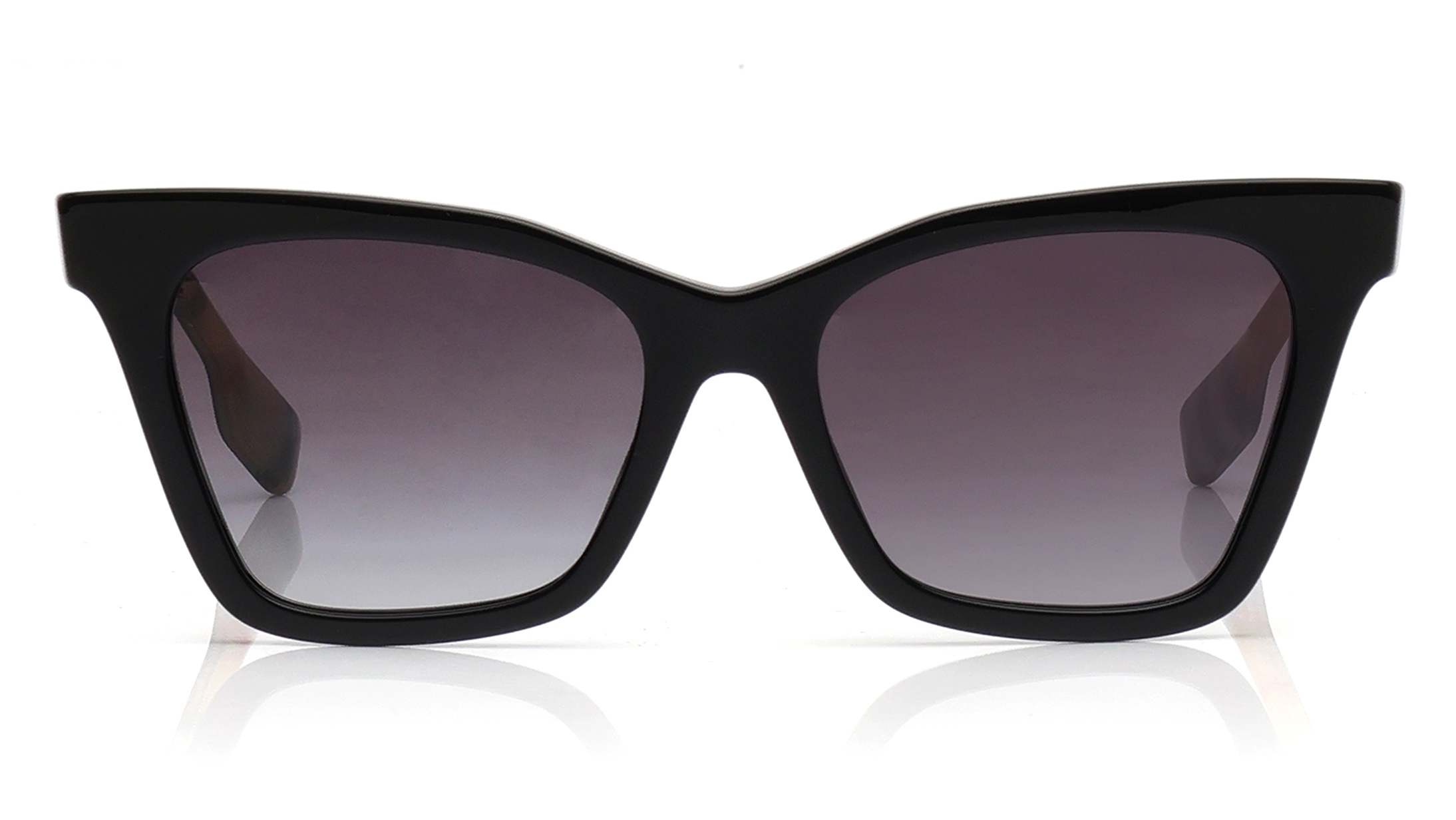 Image 1 of Grey CatEye Sunglasses for Women from Burberry Available at Titan Eye+