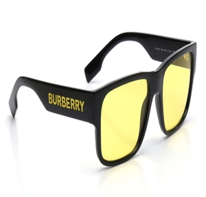 Image 2 of Yellow Square Sunglasses for Men from Burberry Available at Titan Eye+