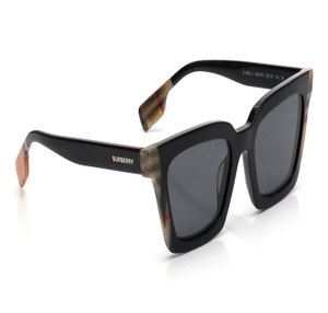 Image 2 of Black CatEye Sunglasses for Women from Burberry Available at Titan Eye+